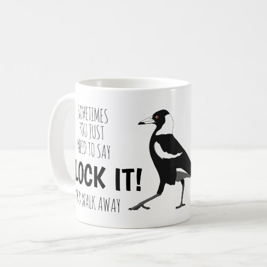 Funny sarcastic magpie Tasse (Vorderseite Links)