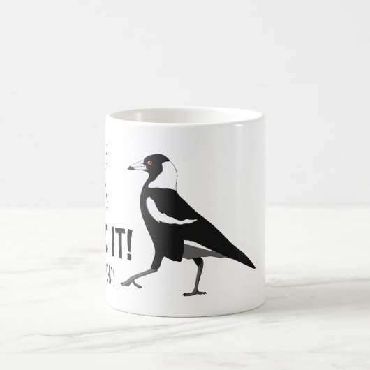 Funny sarcastic magpie Tasse (Mittel)