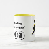 Funny Sarcastic Mama Voice Tasse (Zentrum)