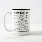 Funny Sarcastic Mathematiker Lehrer Student Engine Zweifarbige Tasse (Links)