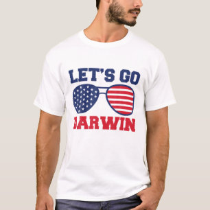 Funny Sarcastic Memes Let's Go Darwin Sonnenbrille T-Shirt