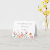 Funny Sarcastic Mother's Day Card Karte (Gelbe Blume)