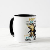 Funny Sarcastic Nice Button Tasse (Vorderseite Links)