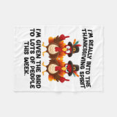 Funny Sarcastic Novelty Tee I've Given The Bird Me Fleecedecke (Vorderseite (Horizontal))