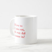 Funny Sarcastic Office Mug Kaffeetasse (Vorderseite Links)