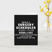 Funny Sarcastic Operation Scheduler Wertschätzung Karte (Gelbe Blume)