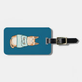 Funny Sarcastic Orange Cat Nope Gepäckanhänger (Vorderseite horizontal)