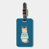 Funny Sarcastic Orange Cat Nope Gepäckanhänger (Vorderseite vertikal)