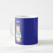 Funny Sarcastic Orange Cat Nope Kaffeetasse (Vorderseite Links)