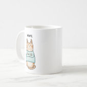 Funny Sarcastic Orange Cat Nope Kaffeetasse (Vorderseite Links)