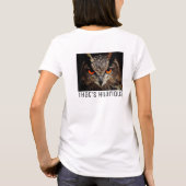 Funny Sarcastic Owl Foto T-Shirt (Rückseite)