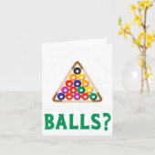 Funny Sarcastic Pool Billiards Slogan Blick Karte (Gelbe Blume)