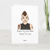 Funny Sarcastic Pop Art Geburtstag Karte (Rückseite)