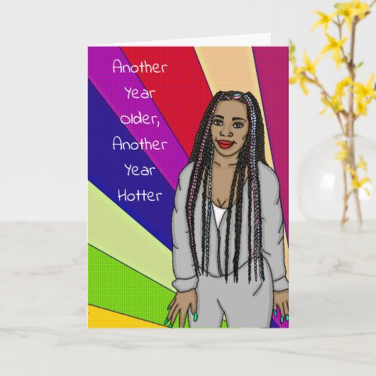 Funny Sarcastic Pop Art Geburtstag Karte (Gelbe Blume)