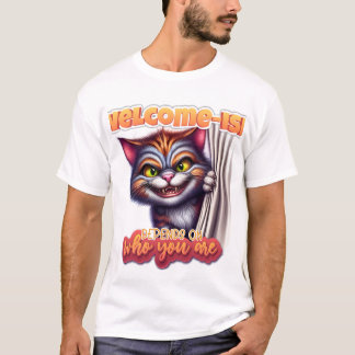 Funny Sarcastic quote Cat Sublimation design T-Shirt