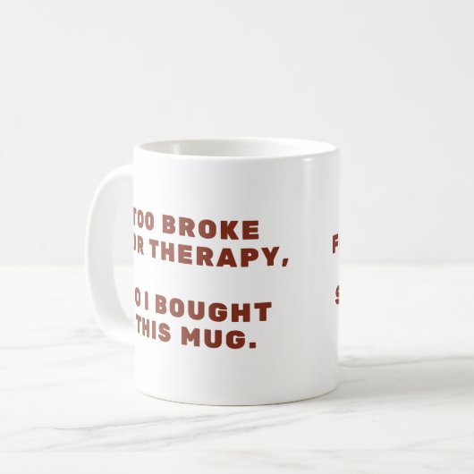 Funny Sarcastic Quote Coffee Cup Geschenk - Klassi Kaffeetasse (Vorderseite Links)