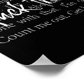 Funny Sarcastic Quote Shirt mit wiederholten Anlei Poster (Ecke)