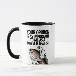 Funny Sarcastic Quote Tasse, Funny Fish Tasse
