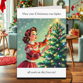 Funny Sarcastic Retro Christmas Humor Karte