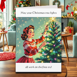 Funny Sarcastic Retro Christmas Humor Karte