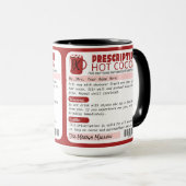 Funny Sarcastic Rezcription Hot Chocolate Kakao Tasse (VorderseiteRechts)