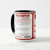 Funny Sarcastic Rezcription Hot Chocolate Kakao Tasse (Vorderseite Links)