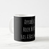 Funny Sarcastic Rock Bottom Coffee Tasse (Vorderseite Links)