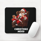 Funny Sarcastic Santa Smoking And Drinking “christ Mousepad (Mit Mouse)