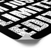 Funny Sarcastic Sayings Adult Humor Introvert Poster (Ecke)