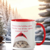 Funny Sarcastic Scottish Cat Weihnachtsmannmütze W Tasse