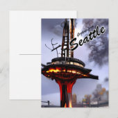 Funny Sarcastic Seattle Greetings Post Apocalyptic Postkarte (Vorne/Hinten)