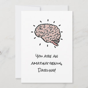 Funny Sarcastic SIE SIND EIN GENIUS Custom Valenti Feiertagskarte