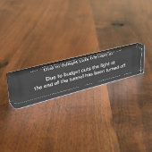 Funny Sarcastic Spaß Office Namensplakette (Seite)