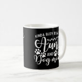 Funny Sarcastic Sprichwort Tante Dog Mama Kaffeetasse (VorderseiteRechts)