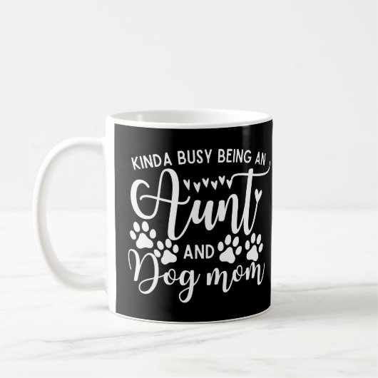 Funny Sarcastic Sprichwort Tante Dog Mama Kaffeetasse (Links)
