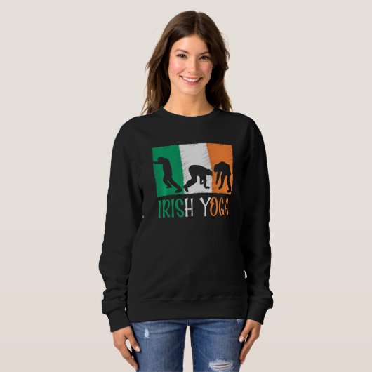 Funny Sarcastic St Patricks Day Sprichwort Lucky I Sweatshirt (Vorne ganz)