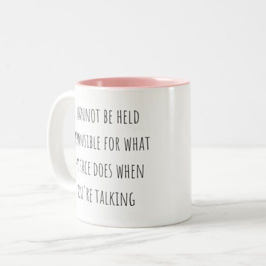 Funny Sarcastic Tasse (Vorderseite Links)