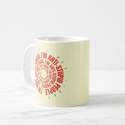 Funny Sarcastic Tee Kaffeetasse (Vorderseite Links)