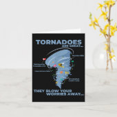 Funny Sarcastic Tornado Infografik Grafik Karte (Gelbe Blume)