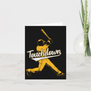 Funny Sarcastic Touchdown Baseball Football Sports Karte
