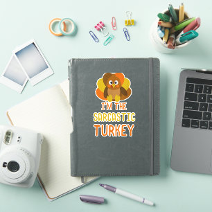 Funny Sarcastic Türkei Familie Matching Thanksgivi Aufkleber