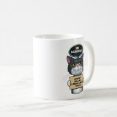 Funny Sarcastic Tuxedo Cat Kaffeetasse (VorderseiteRechts)
