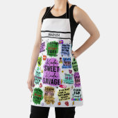 Funny Sarcastic Typografy Customizable Name Schürze (InSitu)