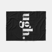 Funny Sarcastic Ugh Novelty Graphic  Fleecedecke (Vorderseite (Horizontal))