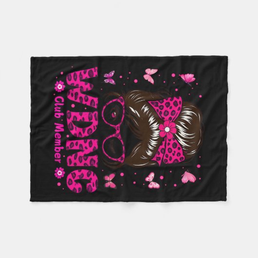 Funny Sarcastic We Do Not Care Club Proud Member O Fleecedecke (Vorderseite (Horizontal))