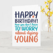 Funny Sarcastic wird älter Geburtstag Karte (Gelbe Blume)