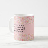 Funny Sarcastic Worte sind nicht genug Spaß lustig Kaffeetasse (Vorderseite Links)