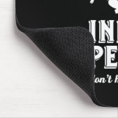Funny Sarcastic Yoga Meditation Inner Peace Zen Mousepad (Ecke)