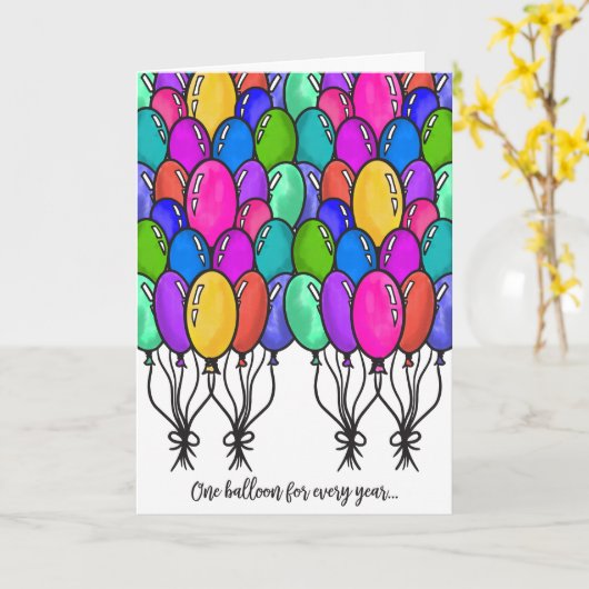 Funny Sarcastic Zitat Balloons glücklich Geburtsta Karte (Gelbe Blume)