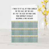 Funny Sarcastic Zitat Candles Happy Birthday Karte (Gelbe Blume)